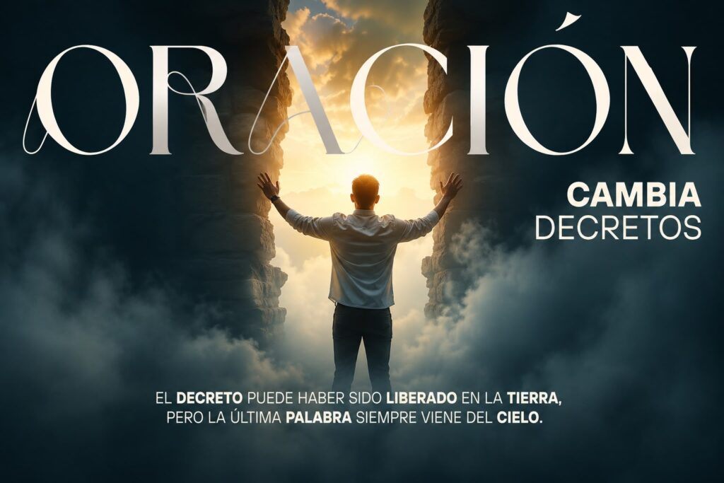 La oración cambia decretos