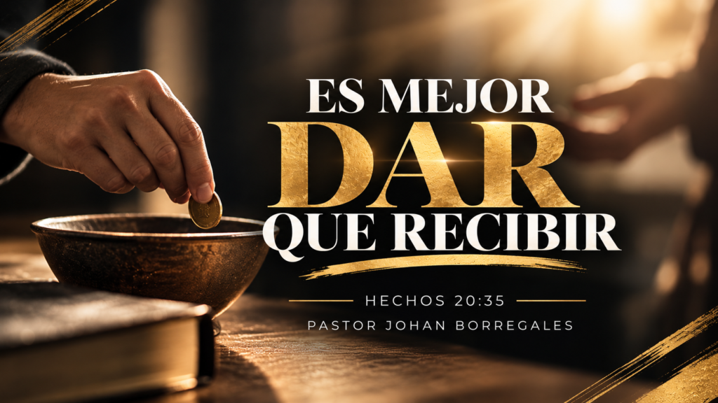 Es mejor dar que recibir